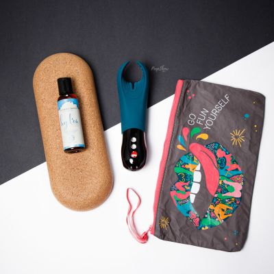 Fun Factory Manta Penis Vibrator Toy Bag Free Hydra 2oz Lube Bundle