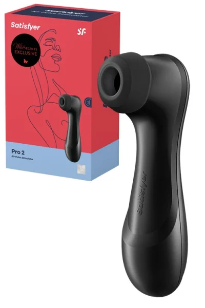 Satisfyer Pro 2 Black - Rechargeable Touch-Free Clitoral Stimulator - Next Generation