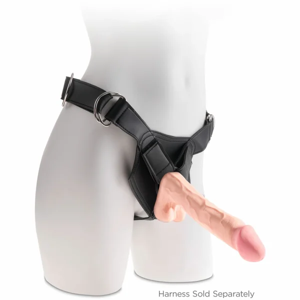 King Cock Plus 12" Triple Density Cock With Balls & Suction Cup Base - Vanilla
