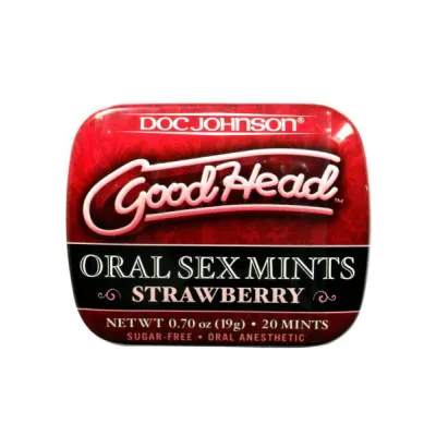 Goodhead Oral Sex Desensitizing Mints Strawberry Bulk 60 Per Bag