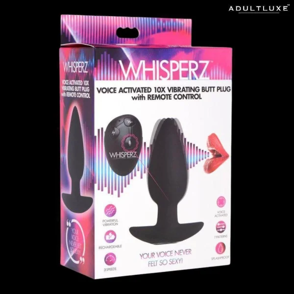 Whisperz Voice Activated Remote Control Vibrating Butt Plug — image 6 of 6