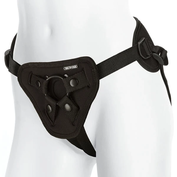 Vac-U-Lock - Chest & Suspender Harness With Plug - Black