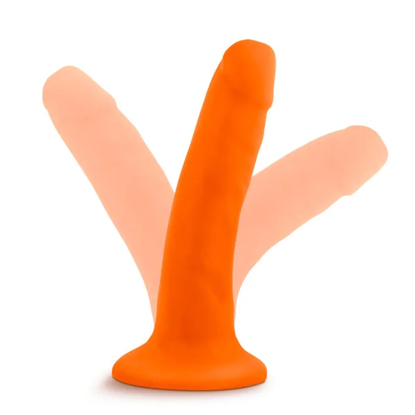 Neo - 5.5 Inch Dual Density Cock - Neon Orange — image 15 of 16