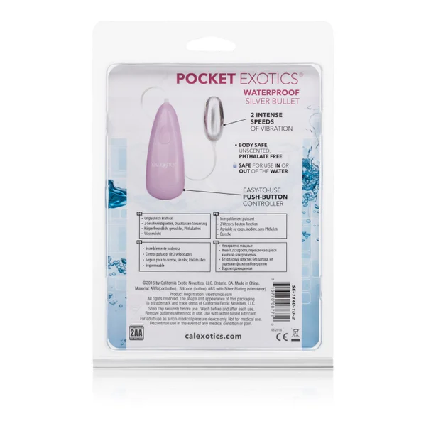 Pocket Exotics Waterproof Silver Bullet - Pink — image 11 of 14