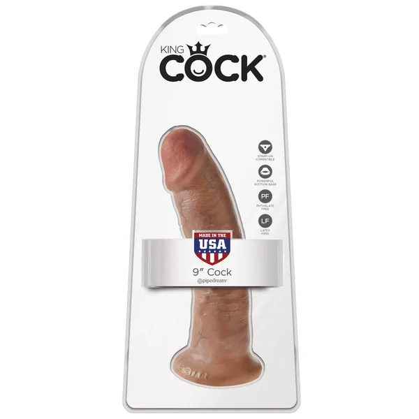 King Cock  9" Cock - Tan — image 10 of 12