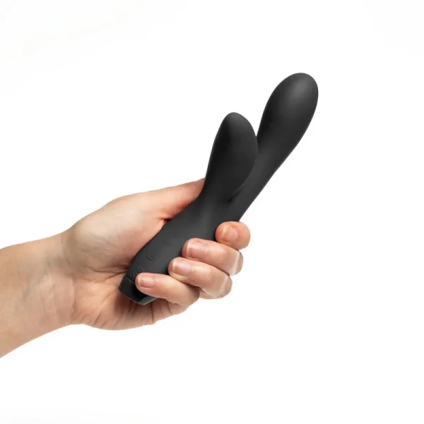 Je Joue Hera Flex Waterproof Rechargeable Silicone Dual Stimulation Rabbit Vibrator -  Black