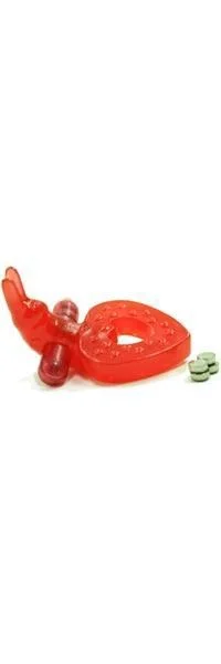 RING OF XTASY RABBIT SERIES RED SILICONE — image 6 of 6