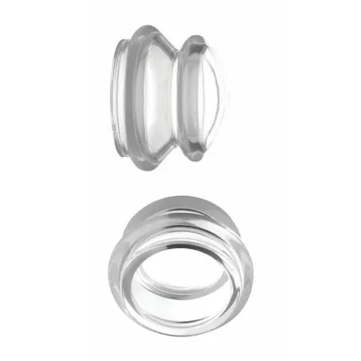 Master Series Clear Plungers Silicone Nipple Suckers Large Large