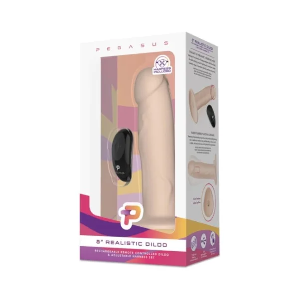 Pegasus 8" Realistic Dildo - Cream — image 6 of 11