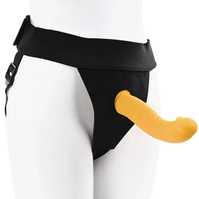 Gender X Sweet Embrace Rechargeable Silicone Dual Vibrating Strap On Kit With Remote Control