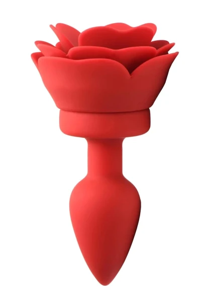 28X Silicone Vibrating Rose Anal Plug with Remote — image 11 of 24