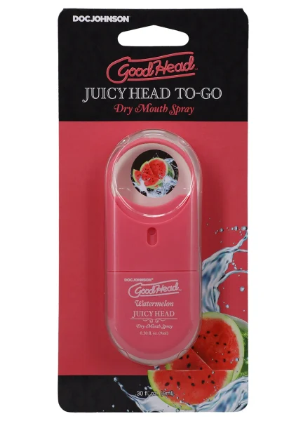 GoodHead Juicy Head Dry Mouth Spray To-Go .30 oz By Doc Johnson - Strawberry