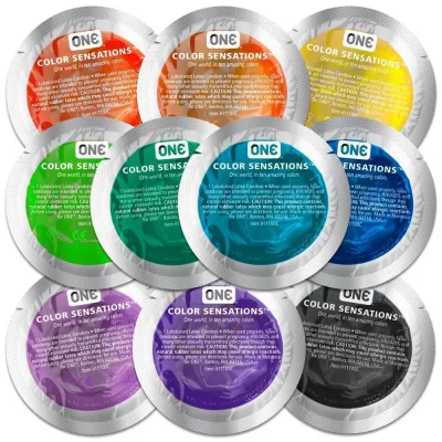 ONE Color Sensations Condoms 12 Pack
