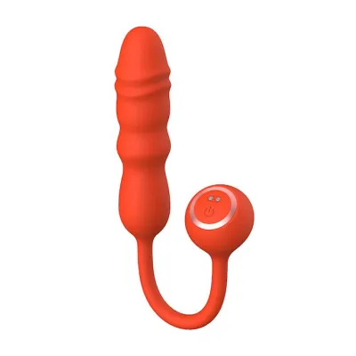 Amore Thrusting Vibrating Dildo Orange