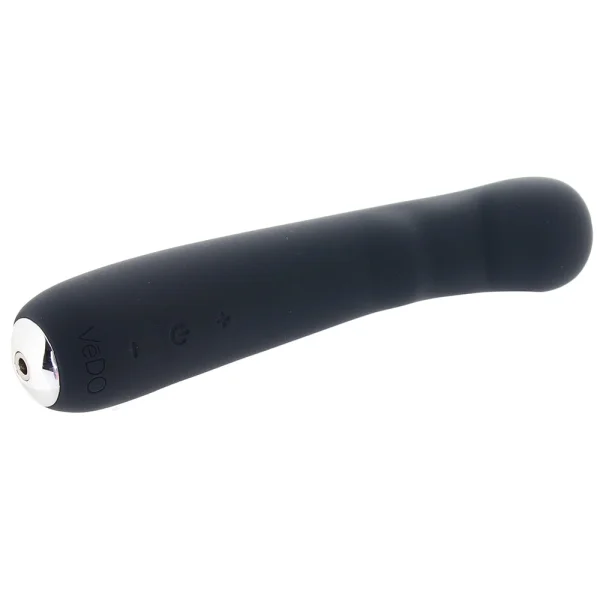 Midori Rechargeable Waterproof Silicone G-Spot Vibrator by VeDO - Just Black