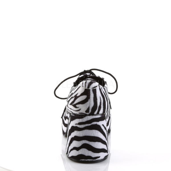 JAZZ-02 - 3 1/2" Heel MEN ZEBRA FUR Platform DISCO SHOES — image 4 of 4