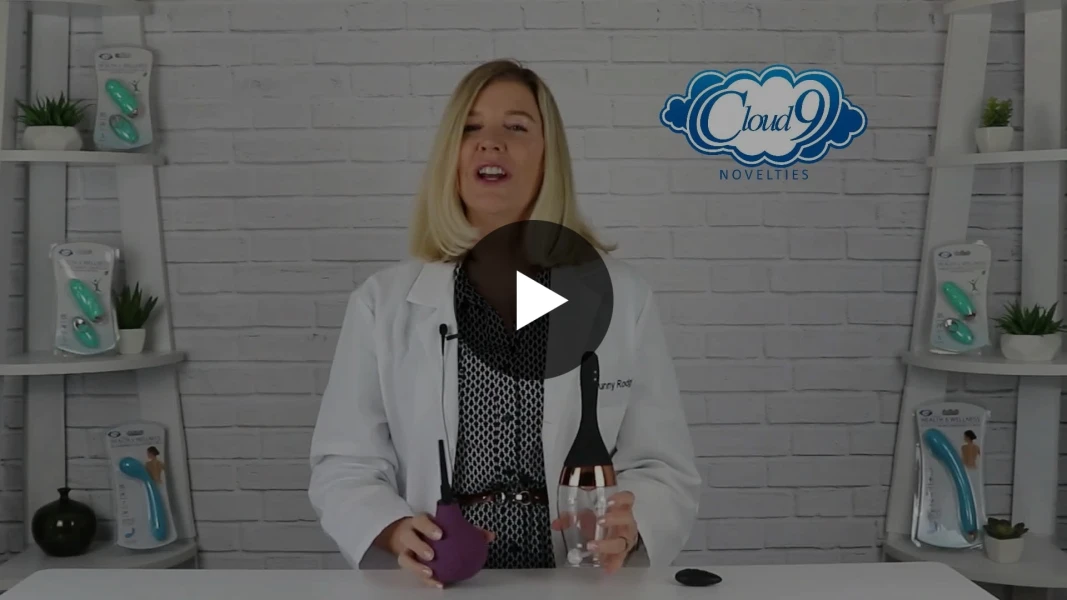 Rechargeable Enema/Douche with Built-In Cleansing Pump