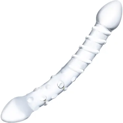 Glas Double Trouble Glass Dildo Clear