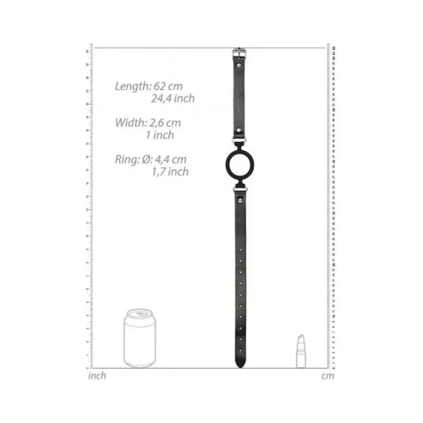 Ouch Silicone Ring Gag Black