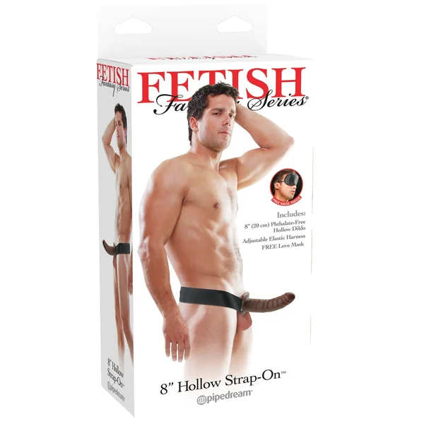 Fetish Fantasy Series 8" Hollow Strap-on - Brown — image 14 of 17