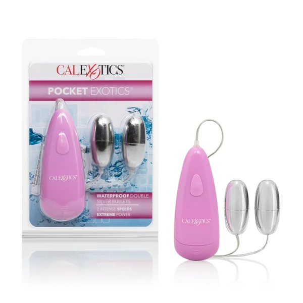 Pocket Exotics Waterproof Double Silver Bullets -  Pink — image 14 of 14
