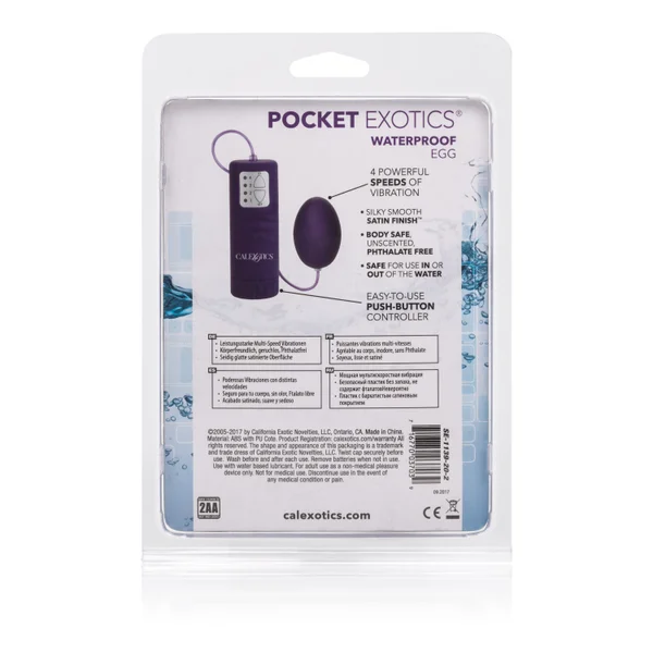 Waterproof Pocket Exotics Waterproof  Egg - Purple — image 11 of 12