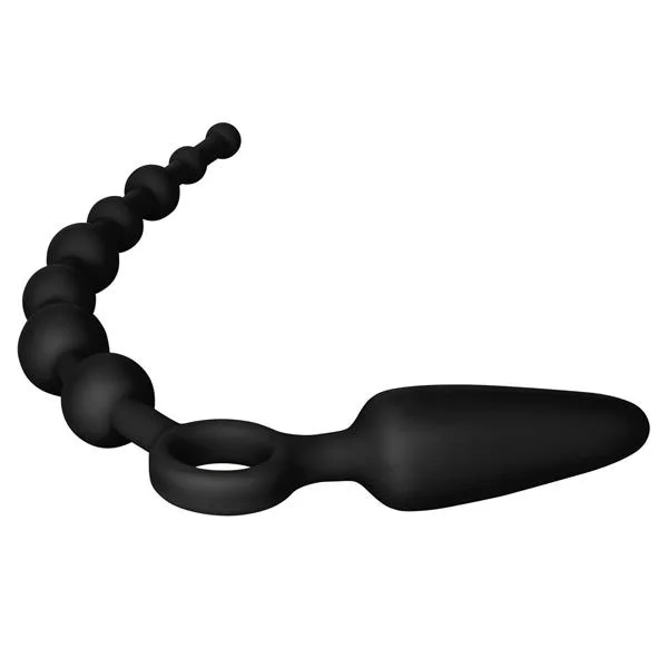 Booty Call Booty Double Dare Vibrating Anal Beads And Plug