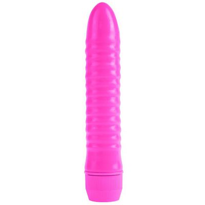 Neon Ribbed Rocket Pink
