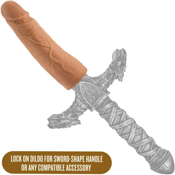 The Realm 7 Inch Realistic Silicone Lock On Dildo