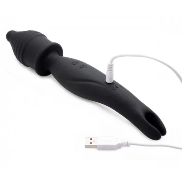 Dual Diva 2 In 1 Silicone Massager Black
