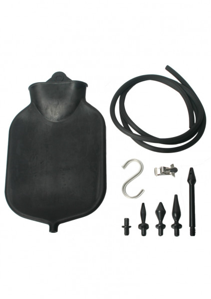 Deluge - Deluxe Black Enema Set - How To Anal Douche