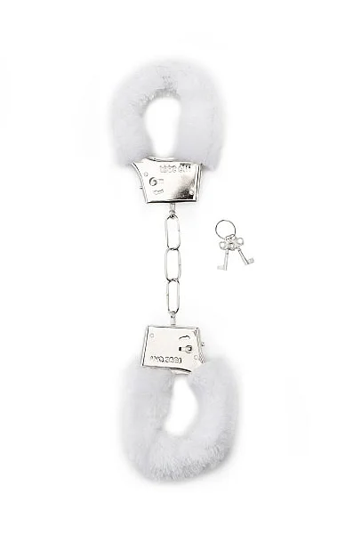 Furry Handcuffs - White