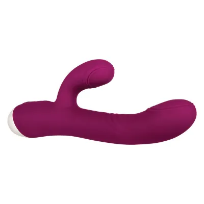 Evolved Double Tap Burgundy Red 22 2 cm USB Rechargeable Rabbit Vibrator