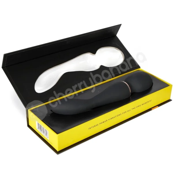 Nu Sensuelle XLR8 Alluvion Black Ultra-Flexible Dual Ended Wand Vibrator