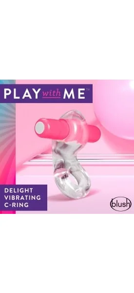 Blush - Play with Me - Delight Vibrating C-Ring - Pink — image 6 of 8