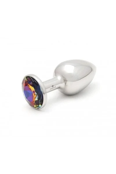Rosebud: Stainless Steel & Crystal Plug - Medium