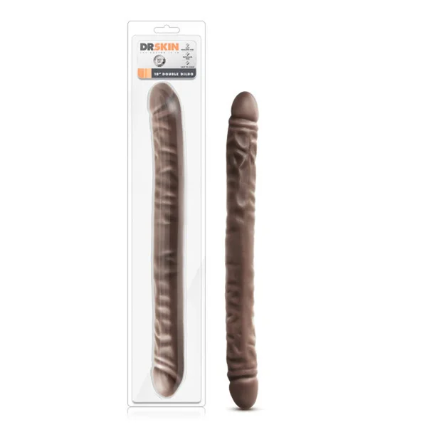 Dr. Skin - 18 Inch Double Dildo - Chocolate — image 9 of 11