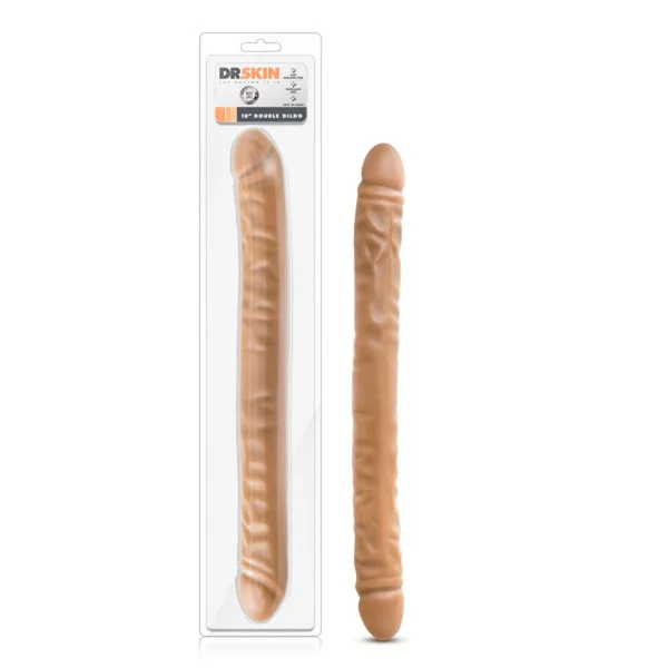 Dr. Skin - 18 Inch Double Dildo - Mocha — image 17 of 17