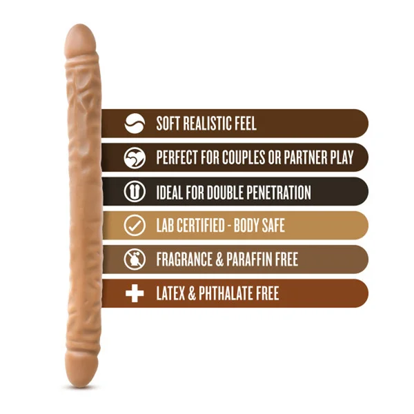 Dr. Skin - 18 Inch Double Dildo - Mocha — image 13 of 17