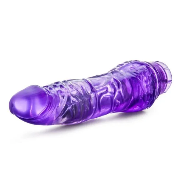 B Yours Vibe 7 Purple Realistic Vibrating Dildo — image 4 of 8