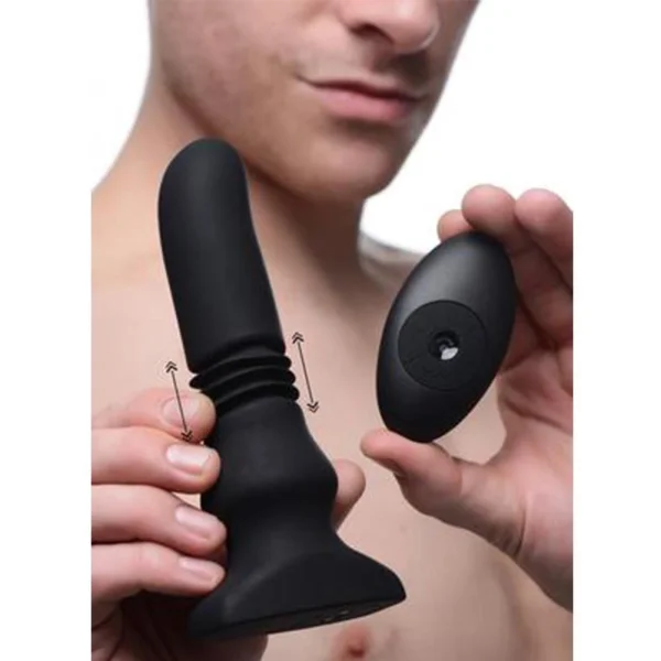 Silicone Thrusting Prostate Massager with Remote