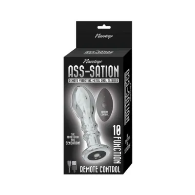 Butt Plugs Ass sation Remote Vibrating Metal Anal Pleaser Silver