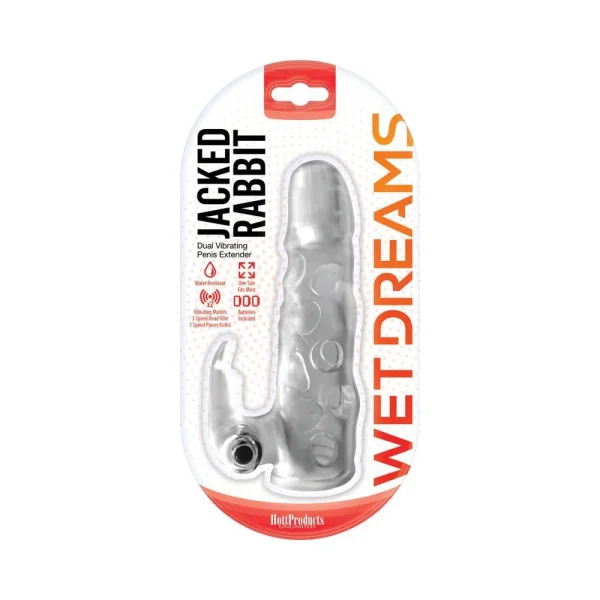 Wet Dreams Jacked Rabbit Extension Sleeve, Power Bullet