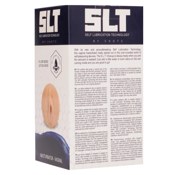 Self Lubrication Vaginal Male Masturbator Flesh Color - SHOTS