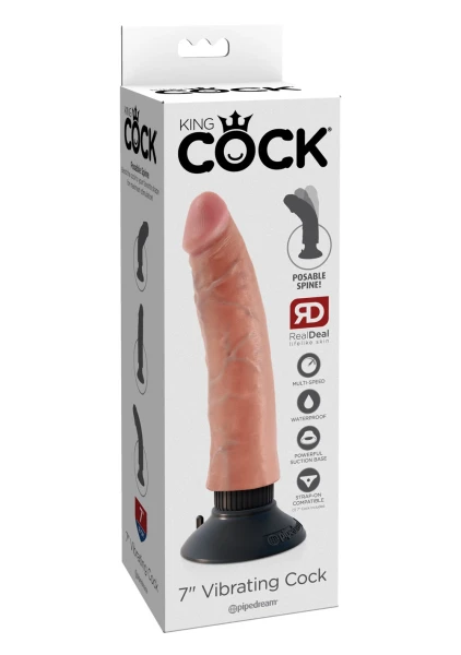 King Cock 7'' Vibrating Cock