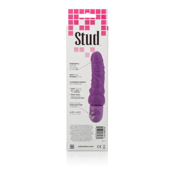 Waterproof Power Stud Curvy Dong - Purple — image 16 of 19