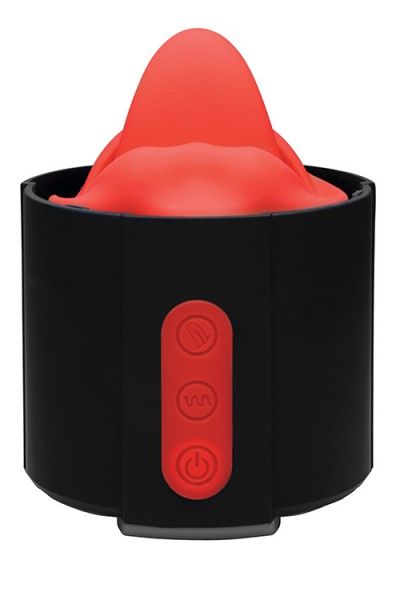 LoveBotz 8.5" Vibrating Masturbator with Flicking Tongue