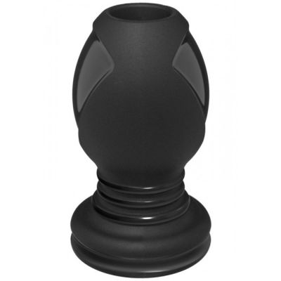 Platinum The Stretch Hollow Silicone Butt Plug Large Black