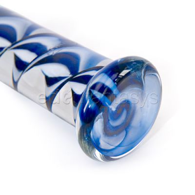 Inside out filligrino shaft glass dildo