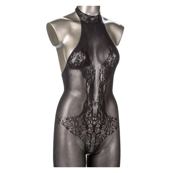 Scandal Plus Size Halter Lace Body Suit